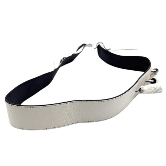 Rebecca Minkoff Sofia Optic White Leather Tassel Guitar Bag Purse Strap - Picture 5 of 16